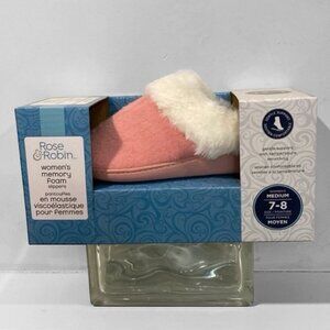 Rose & Robin Foam Slippers Size 7, 8 NWT
